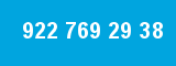 922 769 29 38 922 769 29 38